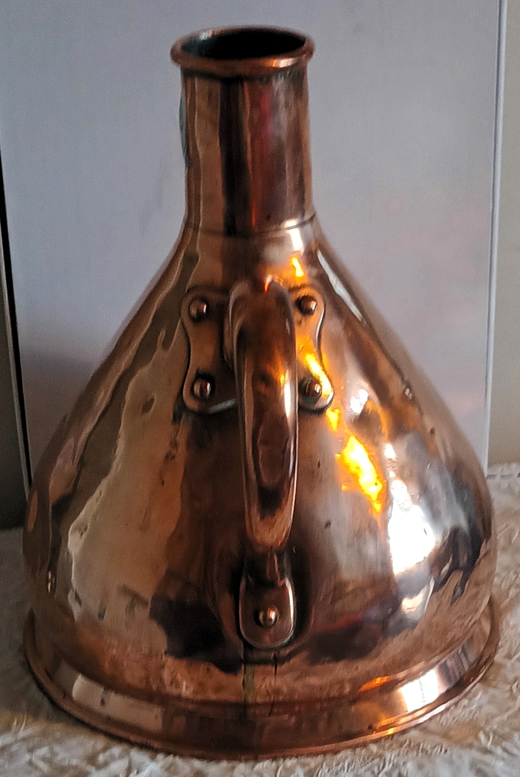 Antique English Georgian "Liverpool" Copper Gallon Measure - Image 2